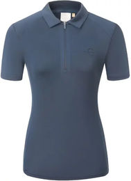 Covalliero Reitshirt Poloshirt für Damen Sommer Blau Größe L – Bild 1 von 9