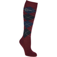 Produktbild von Covalliero Reitsocken Brescia Grau Beere Größe 40/42