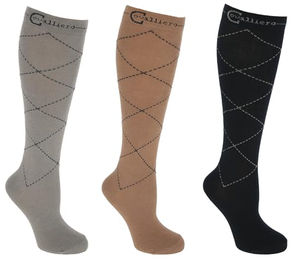 Produktbild von Covalliero Reitstrümpfe Karo aus Baumwolle 3er Pack Grösse 37-39 Unisex