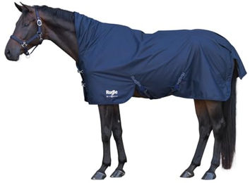 Covalliero RugBe Highneck Outdoor Pferdedecke für Pferde in Dark Navy Blau 155 cm – Bild 1 von 10