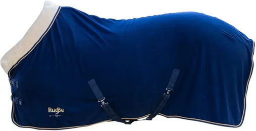Covalliero RugBe Royal Abschwitzdecke Fleecedecke für Pferde Blau 105 cm – Bild 1 von 2