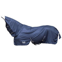 Produktbild von Covalliero RugBe Superfly Fliegendecke für Pferde mit Halsteil Blau 145 cm