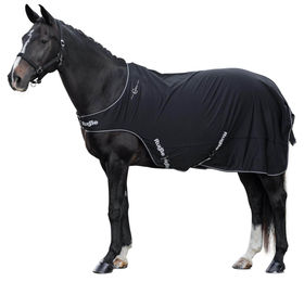 Covalliero RugBe Wasserdichte Fleece-Wanderdecke für Pferde in Schwarz – Bild 1 von 7