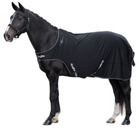 Covalliero RugBe Wasserdichte Fleece-Wanderdecke für Pferde Schwarz 130 cm – Bild 1 von 8