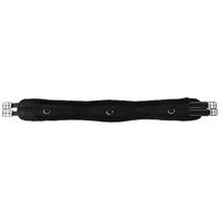 Produktbild von Covalliero Sattelgurt anatomisch mit Webpelz Schwarz 135cm