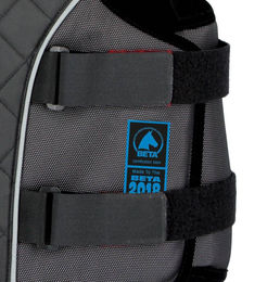 Covalliero Sicherheitsweste ProtectoFlex light für Kinder XS in Schwarz und Grau aus Nylon mit Rückenprotektor Level 3 – Bild 1 von 6