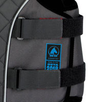 Produktbild von Covalliero Sicherheitsweste ProtectoFlex light für Kinder XS in Schwarz und Grau aus Nylon mit Rückenprotektor Level 3