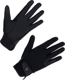 Covalliero Sommer Reithandschuhe aus Nylon Schwarz Größe M – Bild 1 von 2
