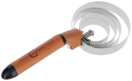 Covalliero Spiralstriegel Deluxe für Pferde aus Kunstleder in Braun – Bild 1 von 2