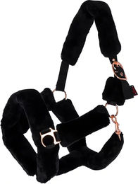 Covalliero SuperSoft Fellhalfter für Ponys in Schwarz aus Polyester – Bild 1 von 3