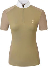 Covalliero Turniershirt Competition FS26 Damen Reitshirt Kurzarm Braun Grösse L – Bild 1 von 7