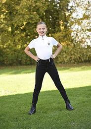 Covalliero Unisex Kinder Basic Plus Reithose Schwarz Größe 140 – Bild 1 von 2