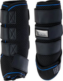Covalliero Wasserkühlgamaschen Cool Schwarz/Blau für Ponys – Bild 1 von 3