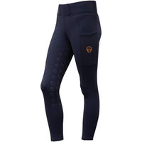 Produktbild von Covalliero Winter Reitleggings für Kinder Schwarz Größe 152/158