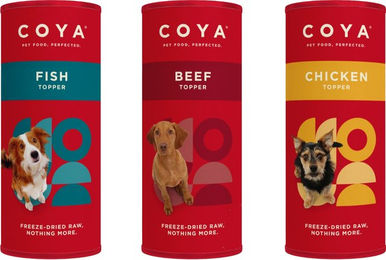 Produktbild von Coya Adult Hund Topper Mixpaket 3 Sorten Geflügel und Fisch Pulver 150 g