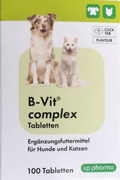 cp-pharma B-Vit Complex Vitamin Tabletten für Hunde und Katzen 100 Stück – Bild 1 von 1