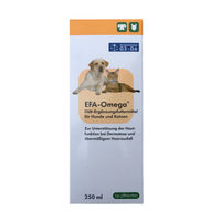 Produktbild von cp pharma EFA-Omega Diät-Ergänzungsfuttermittel für Hunde und Katzen mit Omega-3 und Omega-6 zur Unterstützung von Haut und Fell 250 ml - 250 ml