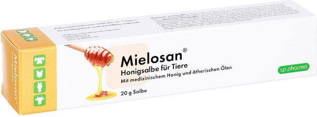 cp-pharma Mielosan Honigsalbe zur Pfotenpflege für Tiere mit Honig und ätherischen Ölen 20 g - 20 g – Bild 1 von 2