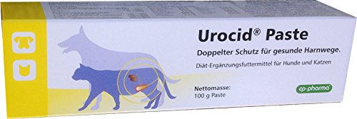 cp-pharma Urocid Paste Diät-Ergänzungsfuttermittel für Hunde und Katzen zur Unterstützung bei Blasenbeschwerden und Struvitsteinen mit Methionin und Cranberry - 100 g – Bild 1 von 3