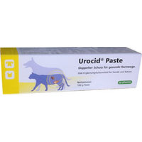 Produktbild von cp-pharma Urocid Paste Diät-Ergänzungsfuttermittel für Hunde und Katzen zur Unterstützung bei Blasenbeschwerden und Struvitsteinen mit Methionin und Cranberry - 100 g
