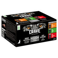 Produktbild von Crave Adult Hundefutter Nassfutter Pastete Multipack 6 x 400 g Getreidefrei Mix Huhn Rind Lachs - 6 x 400 g