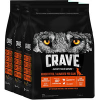 Produktbild von Crave Adult Trockenfutter Hund Truthahn & Huhn getreidefrei 3 x 2,8 kg