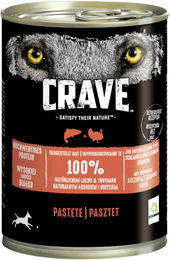 Crave Hundefutter Nassfutter Adult Paté mit Lachs und Truthahn getreidefrei 6x400g - 6 x 400 g – Bild 1 von 8