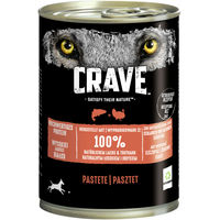 Produktbild von Crave Hundefutter Nassfutter Adult Paté mit Lachs und Truthahn getreidefrei 6x400g - 6 x 400 g