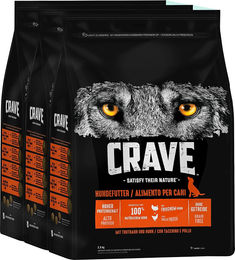 Crave Hundefutter Trockenfutter Adult Truthahn & Huhn 3 x 2,8kg – Bild 1 von 1