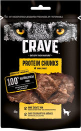 Crave Hundesnacks Protein Chunks mit Huhn Trockenfleisch getreidefrei 6x55g - 6 x 55 g – Bild 1 von 5