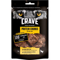 Produktbild von Crave Hundesnacks Protein Chunks mit Huhn Trockenfleisch getreidefrei 6x55g - 6 x 55 g