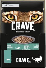 Crave Katzen Nassfutter Adult Thunfisch in Soße getreidefrei mit hohem Fleischanteil 28 x 85g - 28 x 85 g – Bild 1 von 2