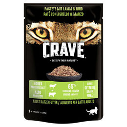 Crave Katzen Nassfutter Pastete Lamm und Rind Getreidefrei 24x85g - 24 x 85 g – Bild 1 von 2
