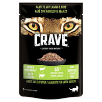 Produktbild von Crave Katzen Nassfutter Pastete Lamm und Rind Getreidefrei 24x85g - 24 x 85 g
