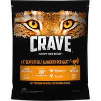 Produktbild von Crave Katzen Trockenfutter Adult Truthahn und Huhn getreidefrei 750g - 750 g