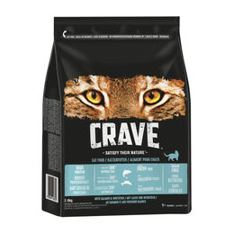 CRAVE Katzentrockenfutter Lachs und Weißfisch getreidefrei Adult 2,8 kg - 2,8 kg – Bild 1 von 4
