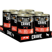 Produktbild von Crave Nassfutter für erwachsene Katzen mit Lachs und Truthahn getreidefrei 12x400g - 12 x 400 g