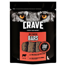 Produktbild von Crave Protein Bars Belohnungssnack Rind getreidefrei 7 Stück 76 g - 7 x 76 g