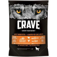 Produktbild von Crave Trockennahrung für Hunde Adult Truthahn und Huhn getreidefrei 1000g - 1 kg
