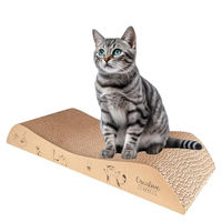 Produktbild von Creative Pets Katzen Kratzbrett aus Kratzpappe in Beige und Natur für alle Altersstufen