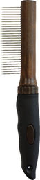 Croci Barbershop Kamm aus Edelstahl für Hunde und Katzen mit feinen Zähnen Silber Braun 21 x 2,5 x 4 cm – Bild 1 von 2