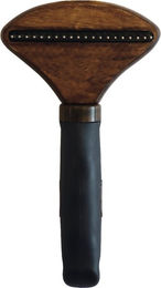 Croci Barbershop Kamm aus Edelstahl in Silber und Braun 17,5x9x4cm - 1 Stk. – Bild 1 von 2