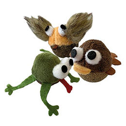 Croci BigEyes Katzenspielzeug mit Katzenminze aus Stoff bunt 7 cm – Bild 1 von 2