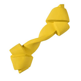 Produktbild von Croci Bobby Rope M Hundespielzeug aus Gummi Gelb Mittel für Welpen - 1 Stk.