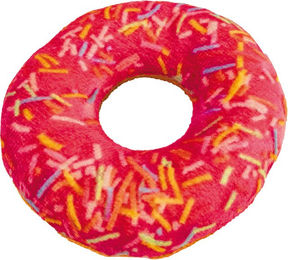 Produktbild von Croci Catnip-Spielzeug Street Donut Rosa Bunt aus Polyester für Katzen - 1 Stk.
