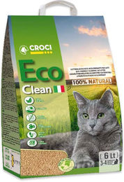 Croci Eco Clean Katzenstreu 6 L – biologisch abbaubare Pflanzenstreu klumpend unparfümiert - 6 l – Bild 1 von 10