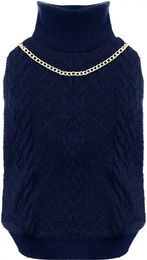 Croci Fleece Pullover Chains Blau 50 cm – Bild 1 von 2