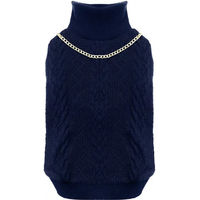 Produktbild von Croci Fleece Pullover Chains Blau 50 cm