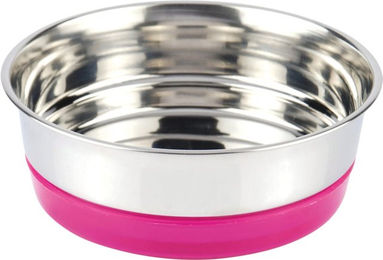 Croci Futternapf aus Edelstahl Fluo Fuchsia Rosa 820 ml - 820 ml – Bild 1 von 2