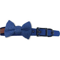 Produktbild von Croci Halsband Boho Blau Stoff Größe S